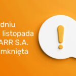 W dniu 10 listopada 2025 r. MARR S.A. zamknięta